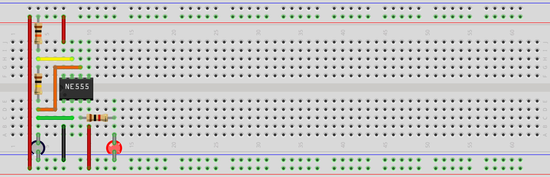 Schaltung mit dem NE555